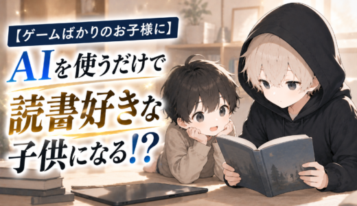 【ゲームばかりのお子様に】AIを使うだけで読書好きな子供になる！？