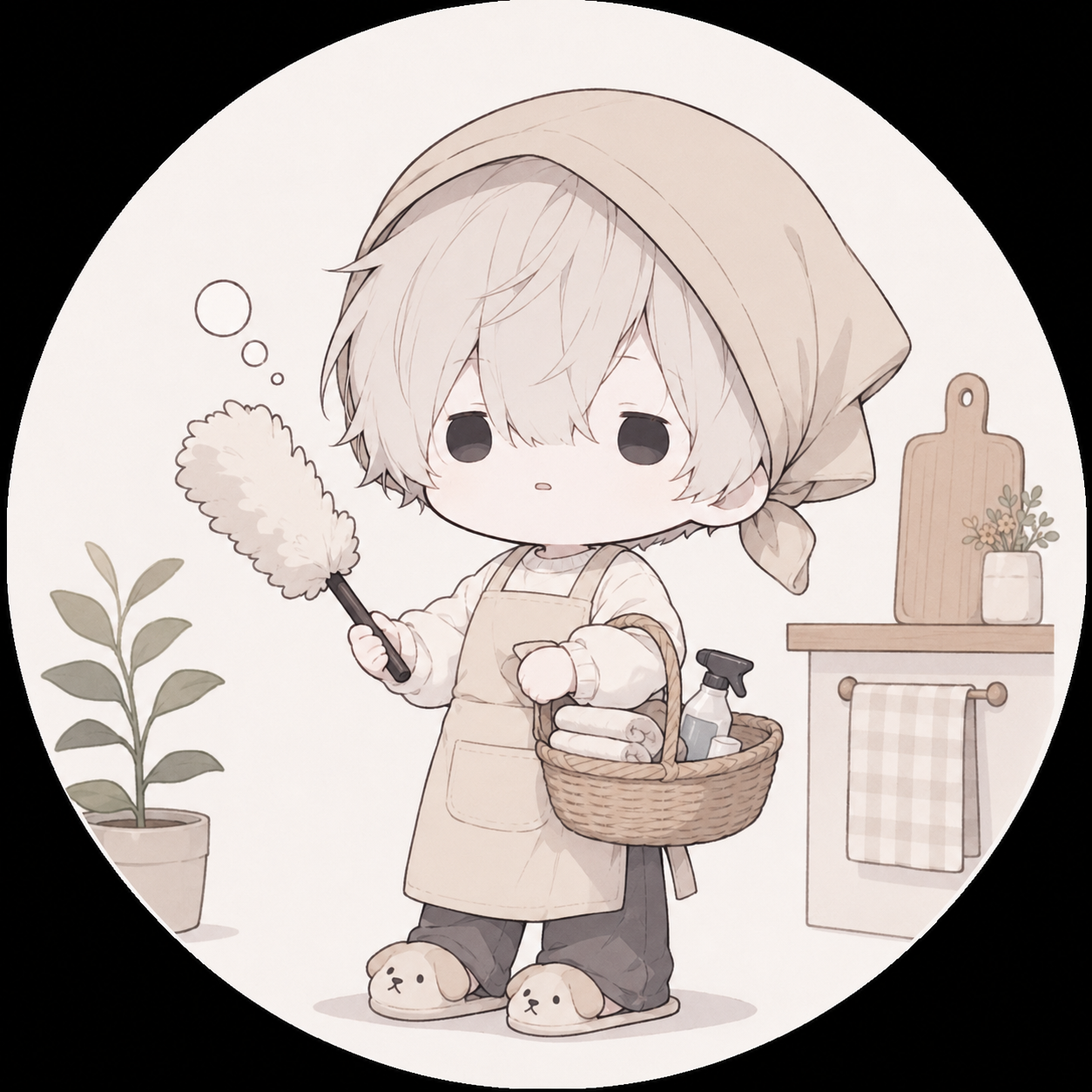 悩む主婦
