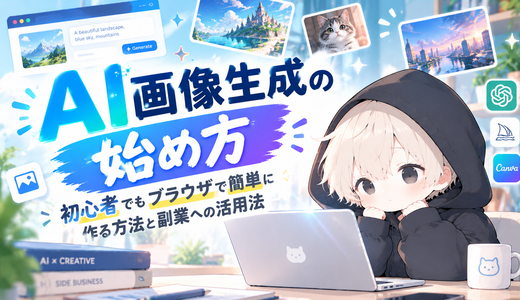 AI画像生成の始め方｜初心者でもブラウザで簡単に作る方法と副業への活用法
